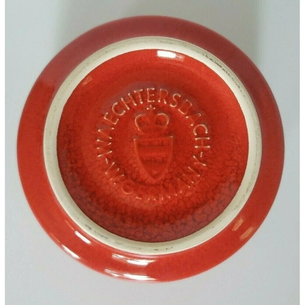 Vintage Waechtersbach West‎ Germany-Custard Cup - Red (U28)